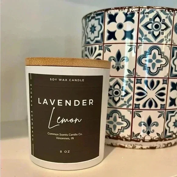 🕯️🕯️Hand Made 7 oz hand poured candle with 100% soy wax & wooden wick - Picture 4 of 14